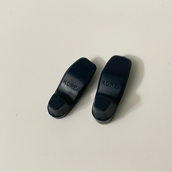 Vintage Barbie Black Shoes Doll Accessory Korea - Picture 10 of 14